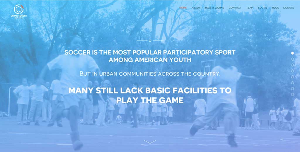 Urban Soccer Initiave Website