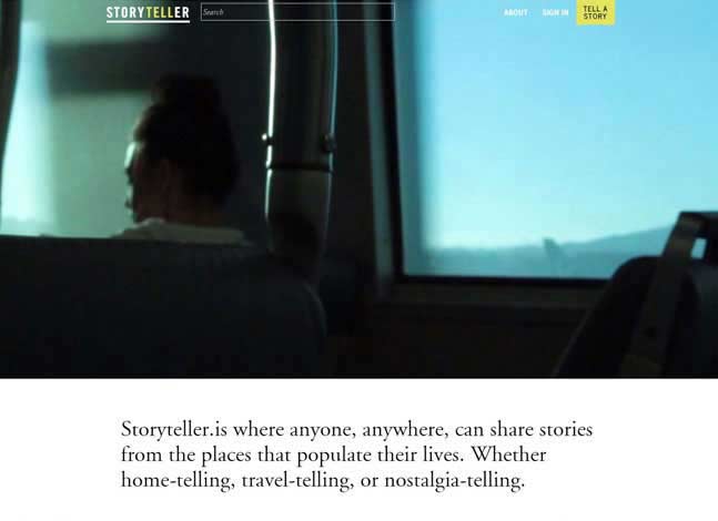 A storytelling social network, Storyteller is a space for storytellers to convene and share their stories.